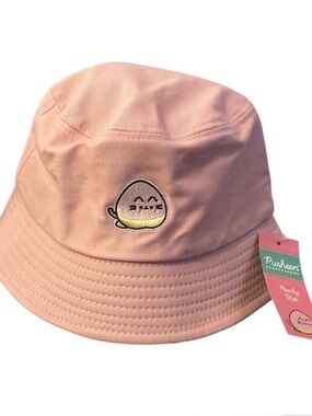 Pusheen peachy Bucket Hat NEW Pusheen box exclusive embroidered peach cat